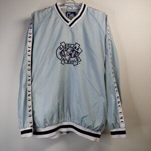 VINTAGE Carolina Tar Heels Windbreaker Jacket Size XXL Blue Embroidered UNC NCAA